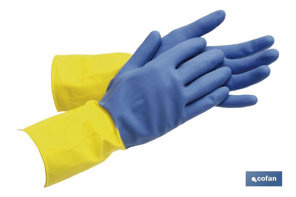 Guantes de trabajo térmicos, impermeables y antideslizantes - Doble capa de  nylon para calor aislado (azul)