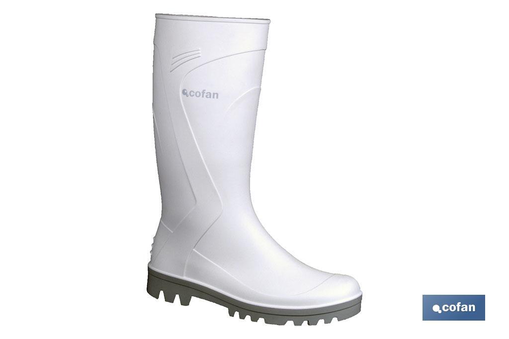 BOTA AGUA PVC BLANCA TALLA 46