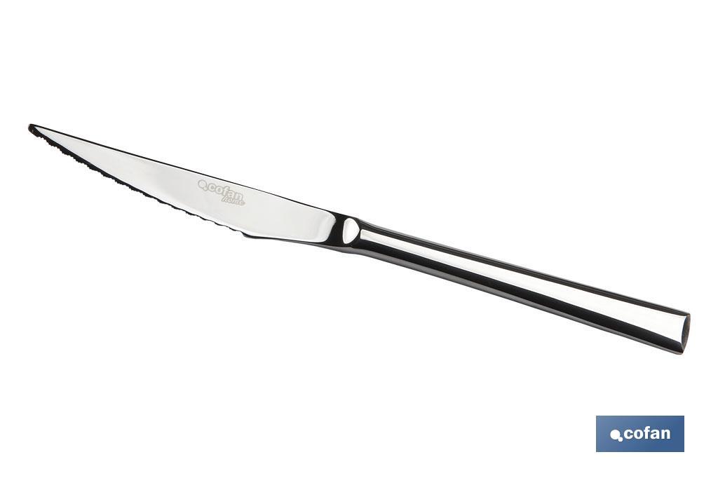 BL 2uds CUCHILLO DE CARNE INOX C-18/10 MODELO BARI 2,5mm