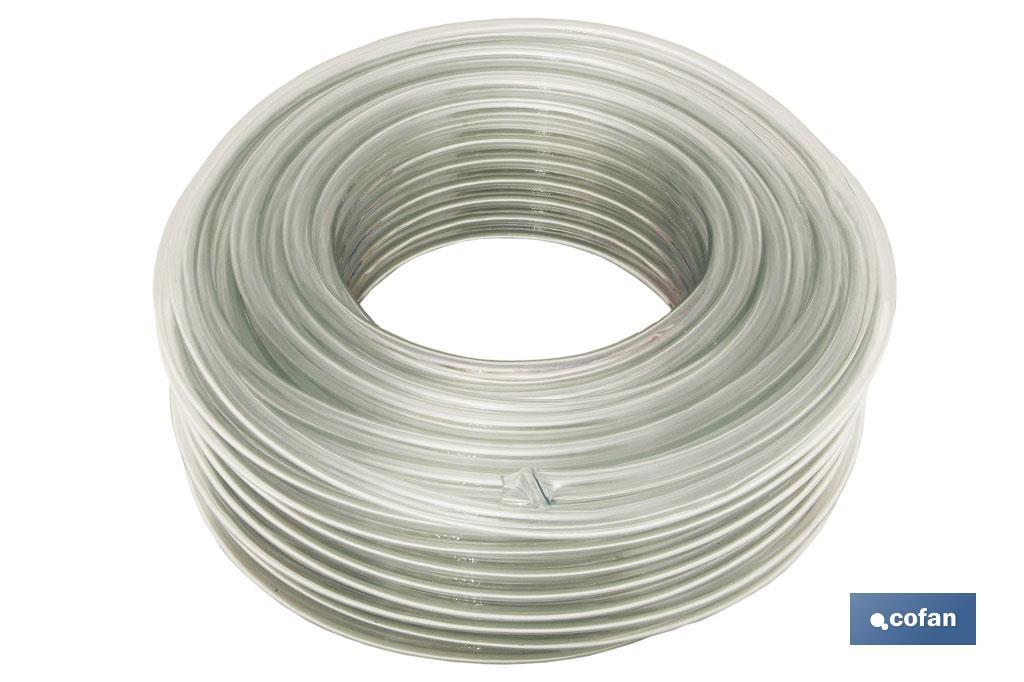 MANGUERA PVC MONOCAPA CRISTAL 6x9mm/100m (PACK: 1 UDS)