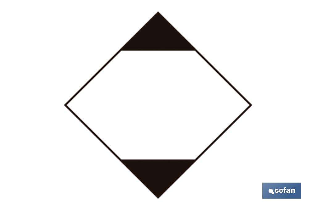 SEÑAL ADHESIVA MAT. PELIGROSAS 100X100 (PACK: 1 UDS) SEÑAL ADHESIVA MAT. PELIGROSAS 100X100 (PACK: 1 UDS)
