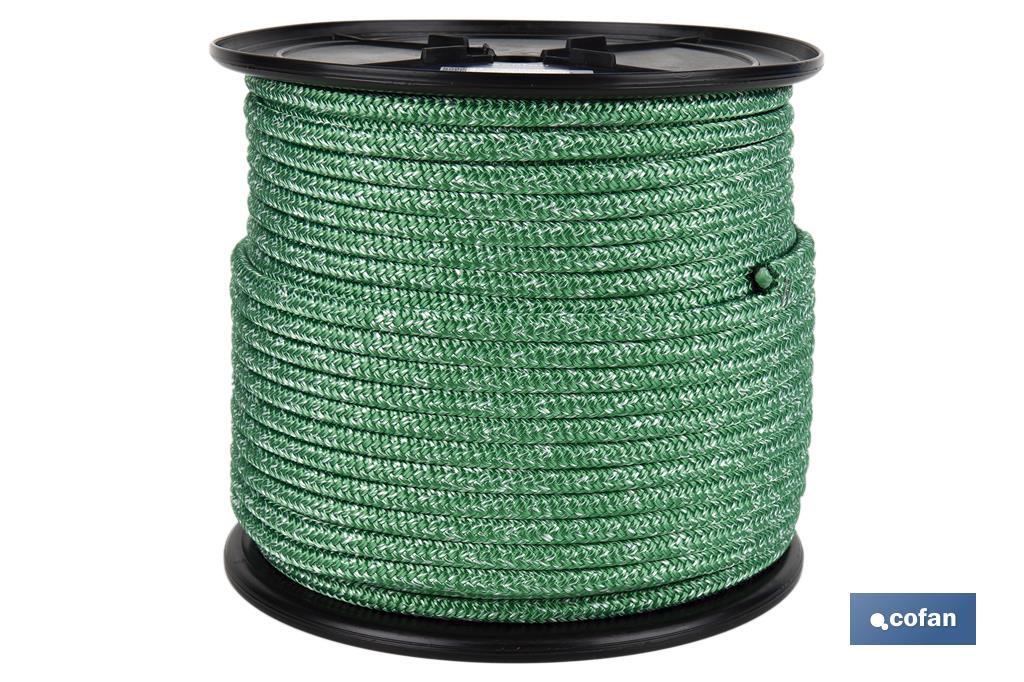 CARRETE DRIZA NÁUTICA 14 MM 100 M VERDE (PACK: 1 UDS)