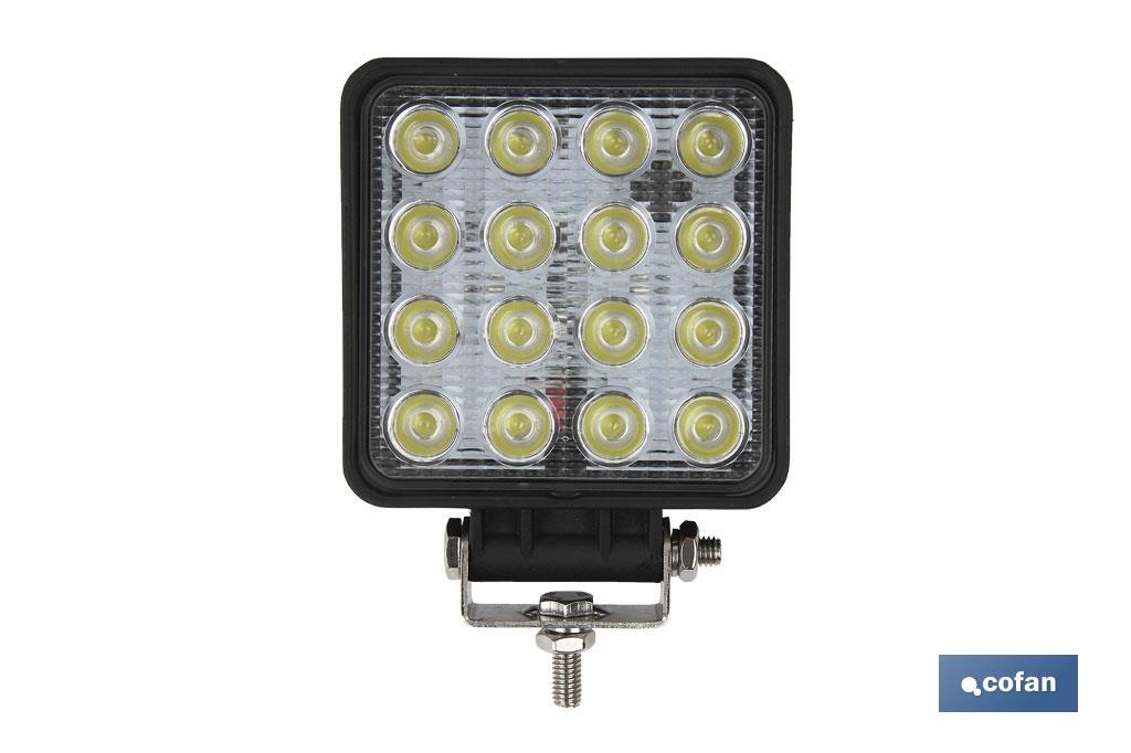 FARO TRABAJO 16 LED 3360Lm 6000K 48W, IP67 (10-30V) (PACK: 1 UDS)