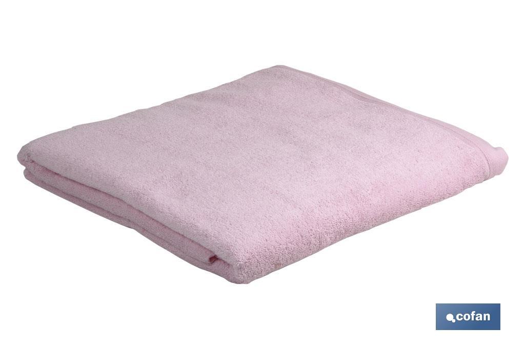 TOALLA DUCHA ROSA CLARO GR.580/M2 MOD D.FLOR 70X140cm (PACK: 1 UDS)