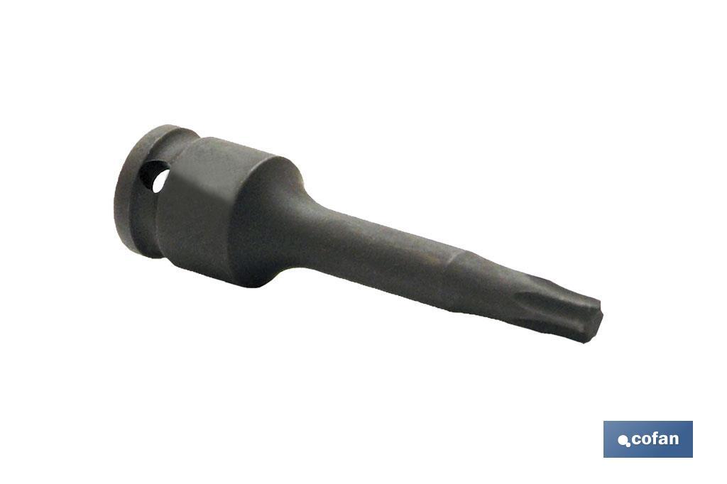 VASO IMPACTO 1/4 TORX MACHO T-10 (PACK: 1 UDS)