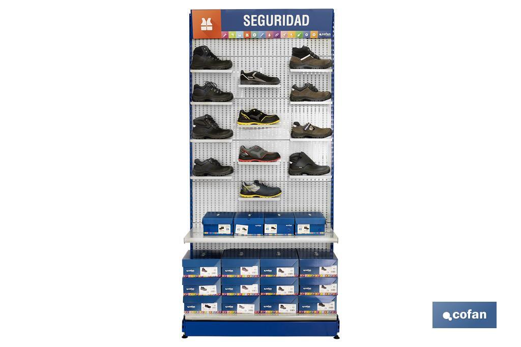 EXPOSITOR CALZADO SEGURIDAD (PACK: 1 UDS)