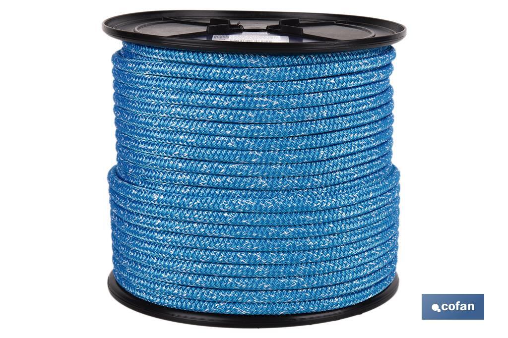 CARRETE DRIZA NÁUTICA 12 MM 100 M AZUL (PACK: 1 UDS)