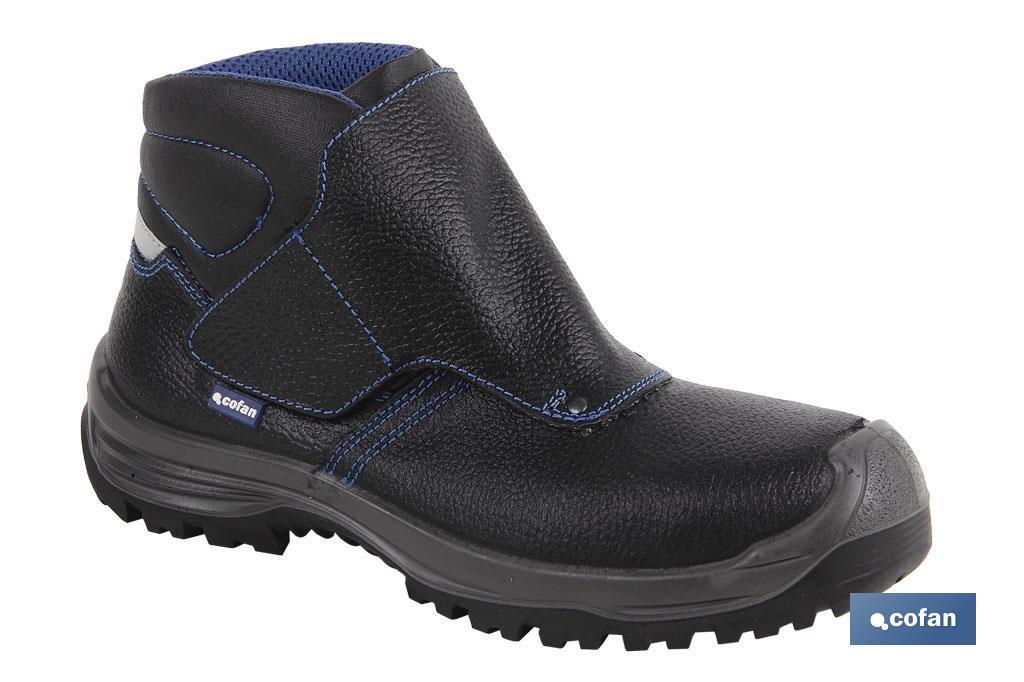 BOTA PIEL NEGRO CIERRE VELCRO S3 MODELO URIAN T 36 (PACK: 1 UDS)