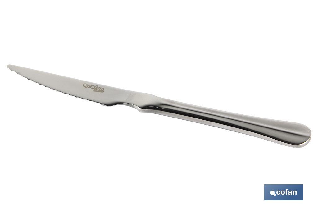 BL 2uds CUCHILLO DE CARNE INOX C-18/0 MODELO BOLONIA 2mm