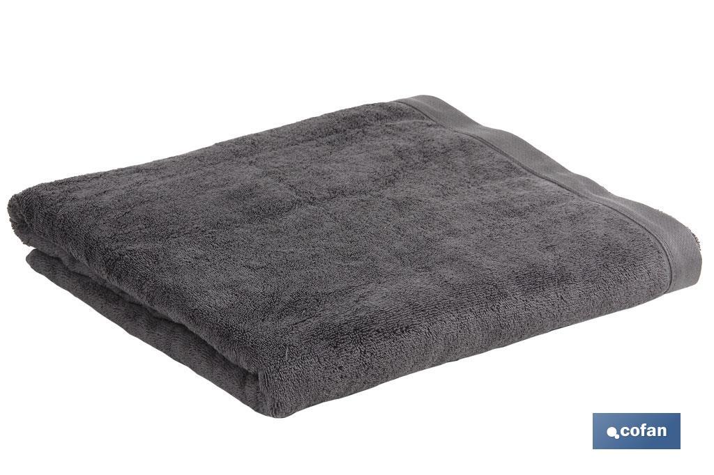 TOALLA BAÑO GRIS ANTRACITA GR.580/M2 MODELO PIEDRA 100X150cm