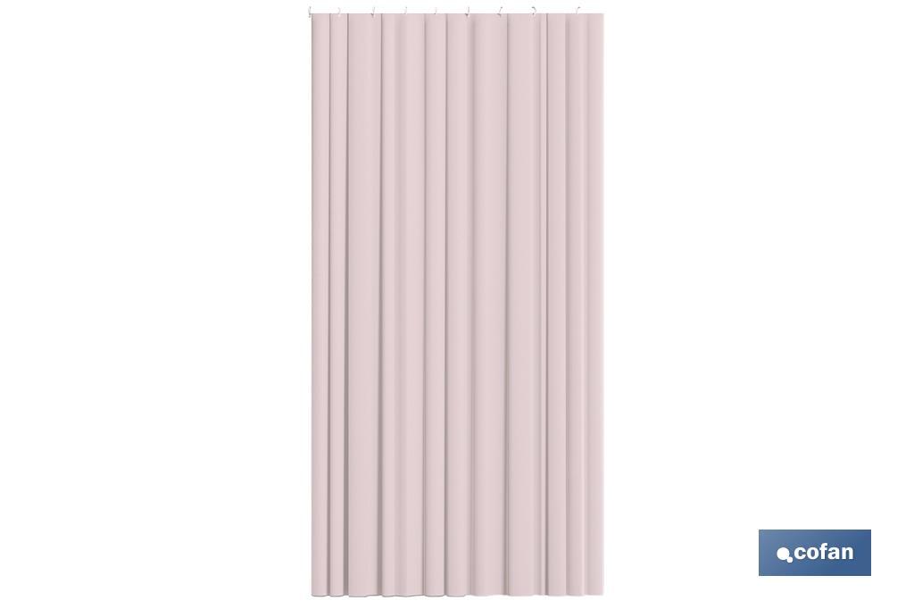 CORTINA DE BAÑO ROSA LISBOA POLIESTER 140X200 (PACK: 1 UDS)