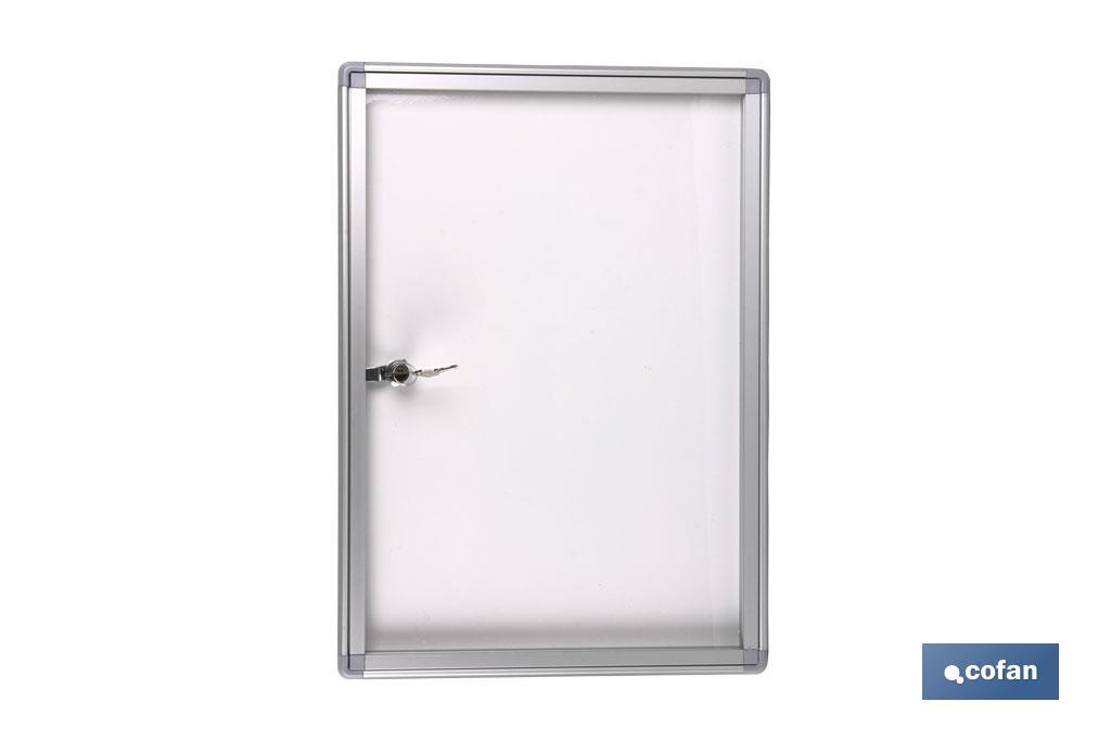 VITRINA PARA IMANES CON CIERRE (500X700MM) (PACK: 1 UDS)