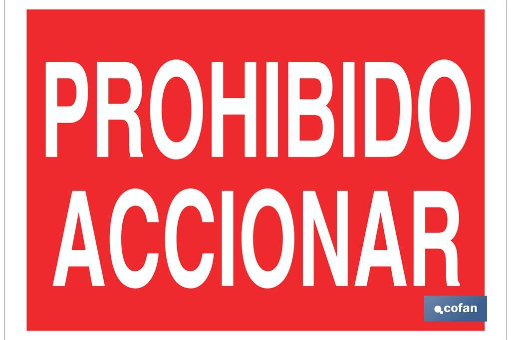 SEÑAL POLIESTIRENO 297X210MM (PACK: 1 UDS)
