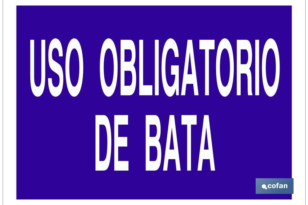 Uso obligatorio de bata